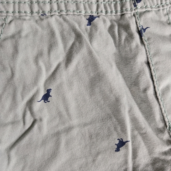 Kitestrings plaid overalls and OshKosh dino overall shorts size boys 3T - Picture 3 of 5